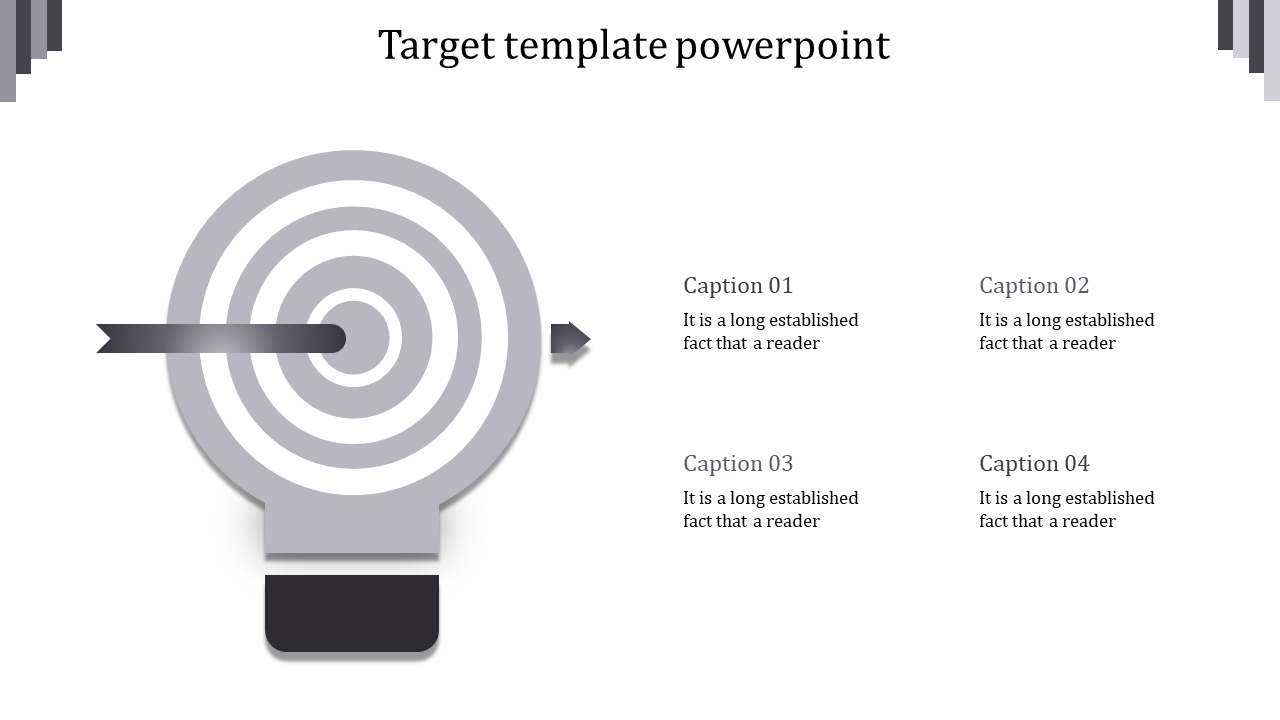 Thriving Target Template PowerPoint For Presentation